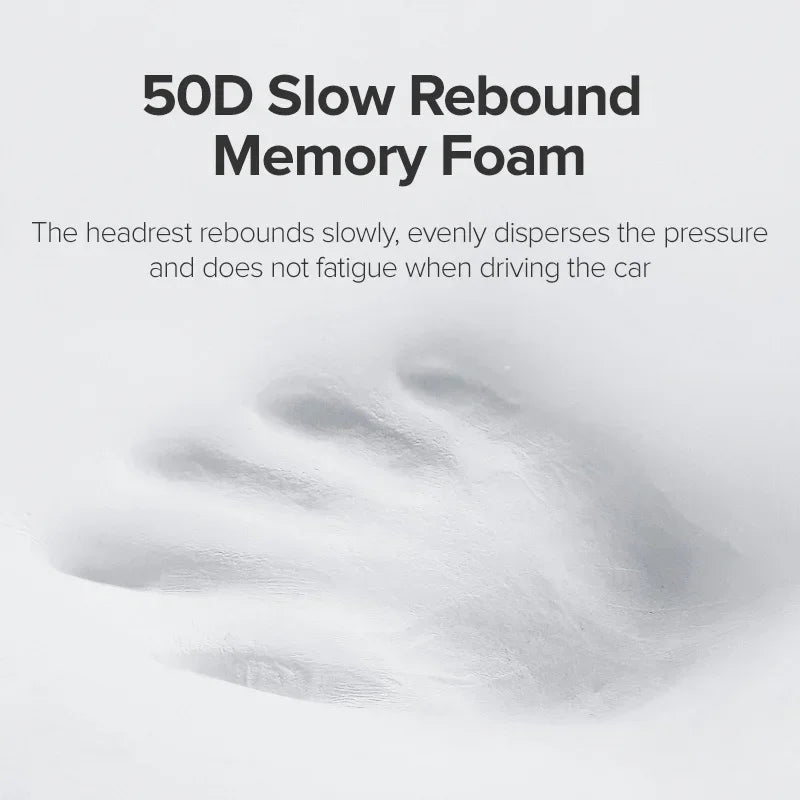 Adjustable Auto Head Neck Pillow Bound-Shaped Memory Foam Car Seat Support Waist Cushion Massage Neck Car Headrest